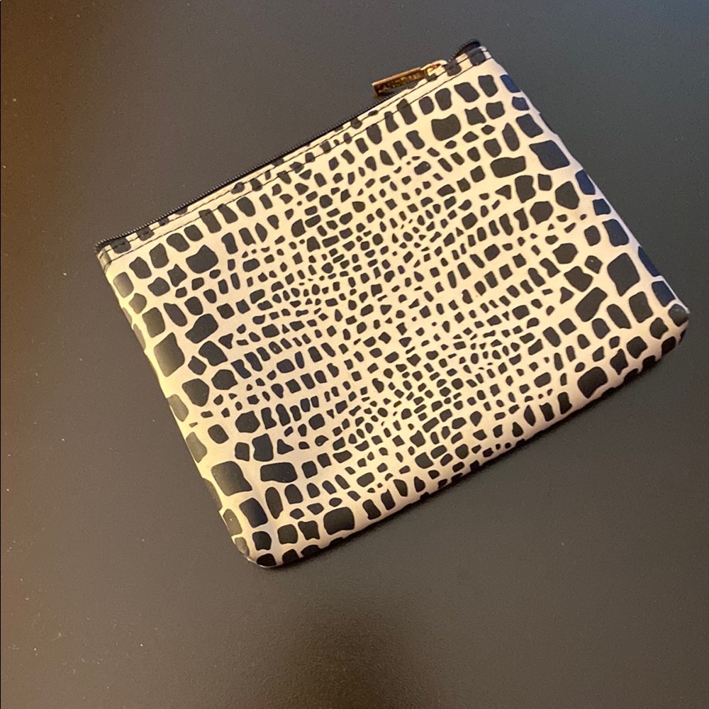 Chic Black and White Patterned Pouch